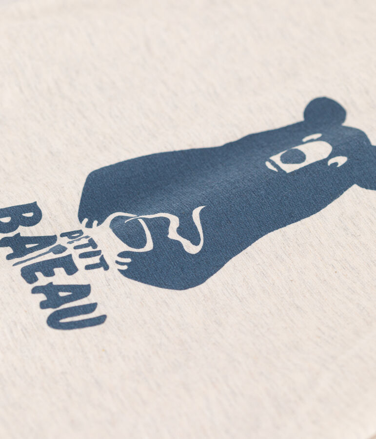 Lang&auml;rmeliges Baby-T-Shirt aus Jersey beige