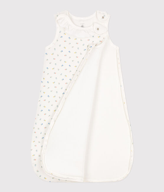 Babyschlafsack aus Baumwolle mit Blumenmotiv TOG 2 weiss MARSHMALLOW/weiss MULTICO