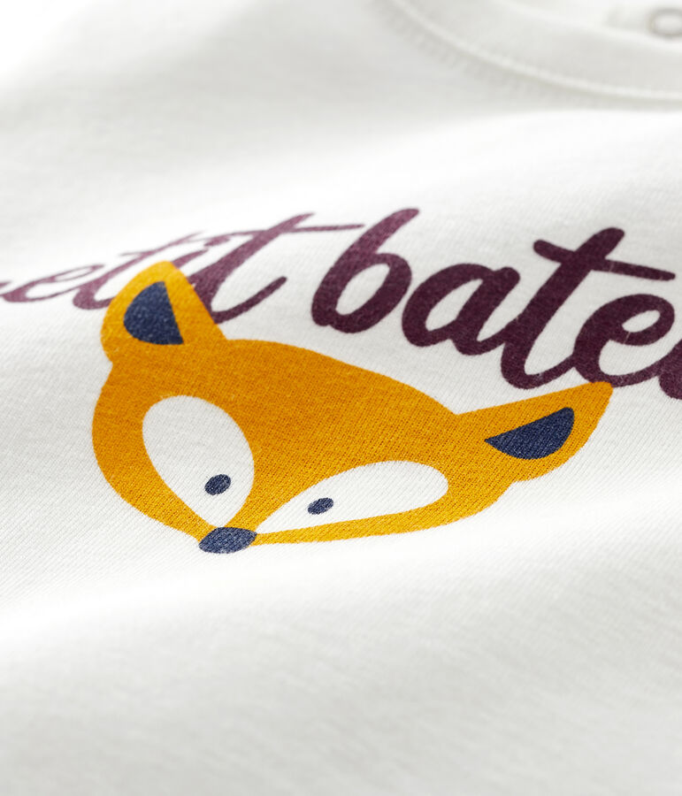 Baby-T-Shirt f&uuml;r Jungen weiss