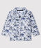 Baby-Sweatshirt aus Molton mit Muster für Jungen grau POUSSIERE/blau SMOKING
