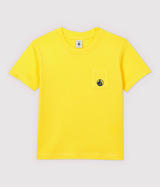 Kurzärmeliges Kinder-T-Shirt aus Jersey für Jungen gelb RAIPONCE