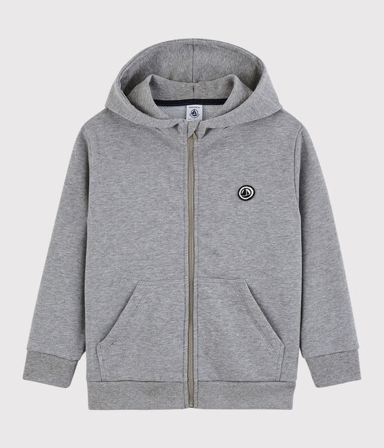 Kinder-Sweatshirt mit Kapuze für Jungen grau SUBWAY CHINE