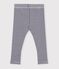 Baby-Leggings aus Baumwolle mit Streifen blau/weiss