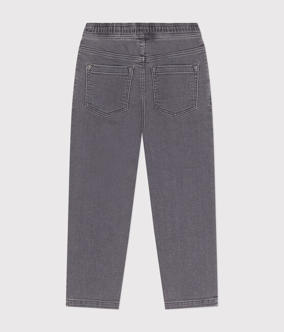 Umweltfreundliche Kinderhose in Regular-Fit-Passform aus Denim für Jungen grau GRIS DELAVE