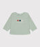 Baby-Sweatshirt aus Molton grün HERBIER