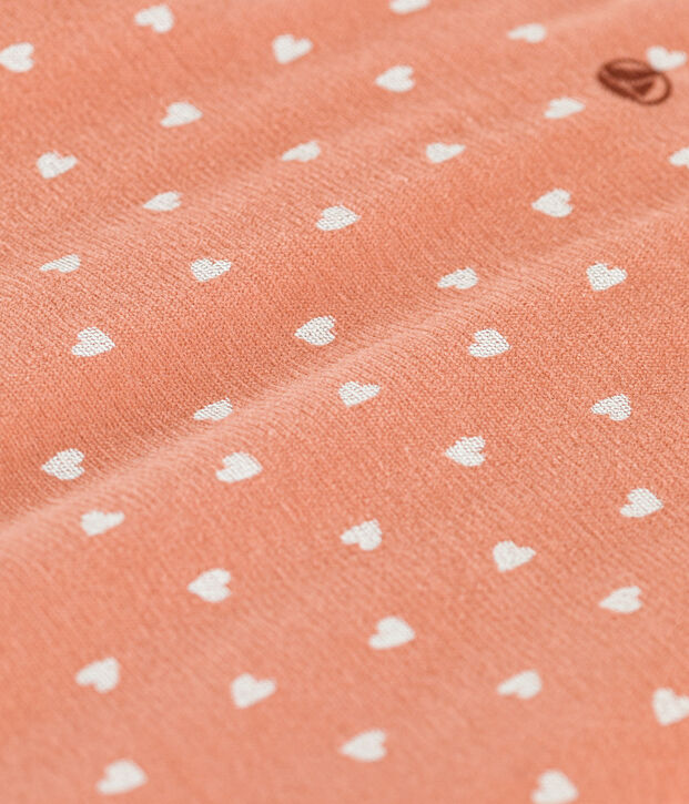 Babyschlafsack aus Nicki TOG 2 rosa/weiss