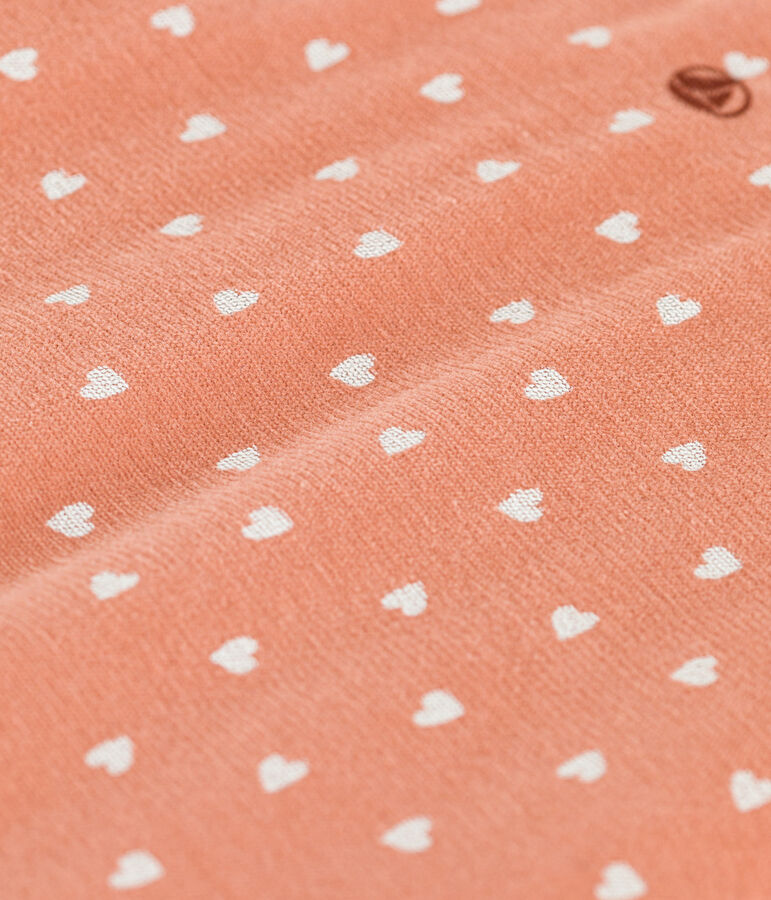 Babyschlafsack aus Nicki TOG 2 rosa/weiss