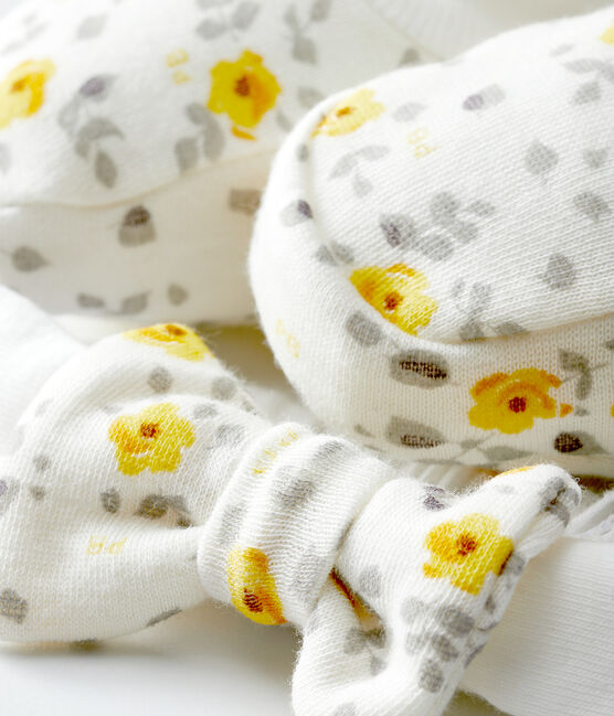 Set mit Haarband und Babyschuhen aus Wolle und Baumwolle für Mädchen variante 1