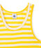 Gestreiftes Damen-Top aus Original-Rippstrick gelb SHINE/weiss MARSHMALLOW