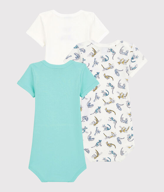 3er-Set kurzärmelige Baby-Bodys aus Bio-Baumwolle mit Panther-Motiv variante 1
