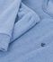 Kinder-Pyjama aus einfarbigem Baumwoll-Frottee blau
