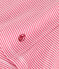 Damen-T-Shirt L'Iconique aus Baumwolle mit Streifen rosa PEONIA/ MARSHMALLOW