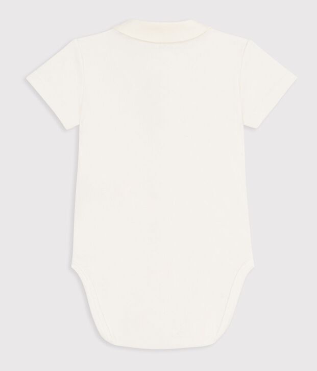 Kurz&auml;rmeliger Baby-Body aus Baumwolle mit Stickereien rosa/rosa