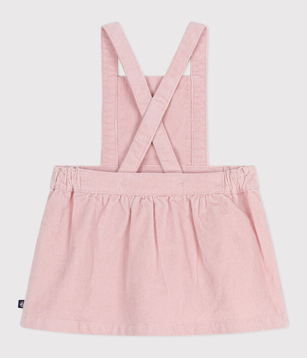 Baby-Kleid aus Fein-Cord mit Blumenstickerei am Bund JOLI