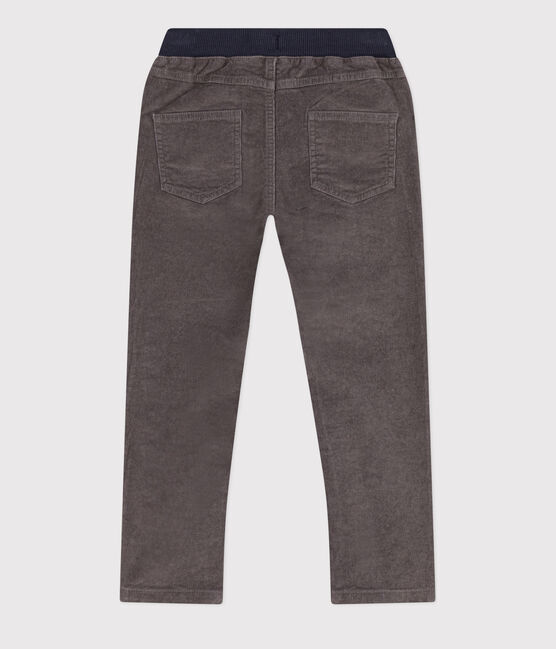 Gerade geschnittene Kinderhose aus Feindcord grau BONGRIS