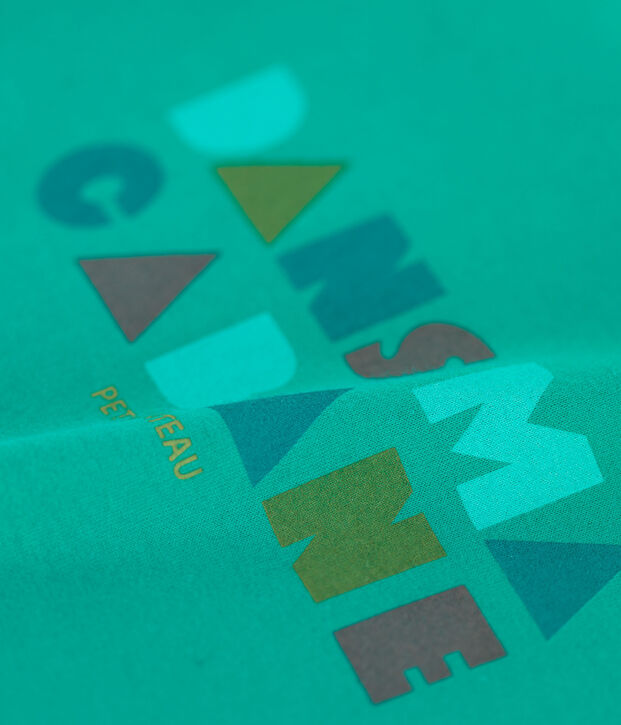 Kurz&auml;rmeliges T-Shirt aus Baumwolle f&uuml;r Jungen gr&uuml;n