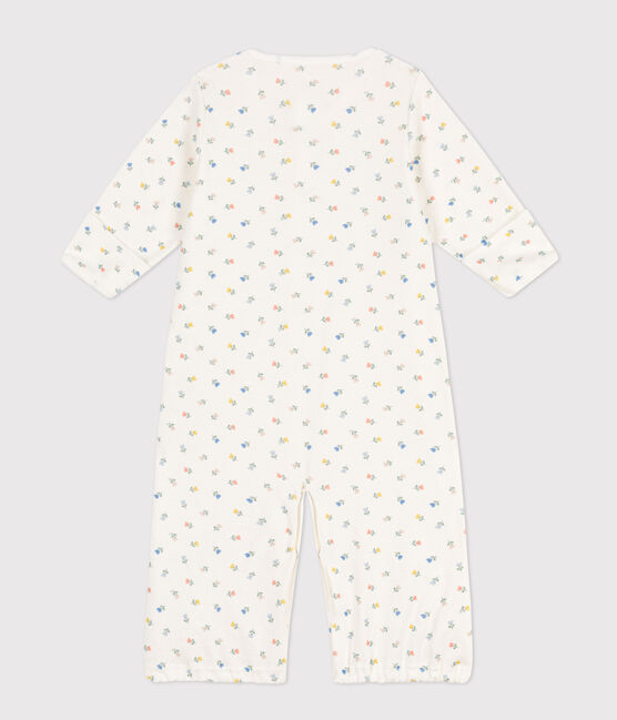 Bedruckter Kombi-Overall aus Baumwolle weiss MARSHMALLOW/weiss MULTICO