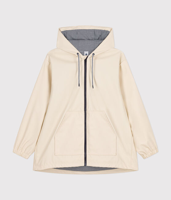 Damen-Regenjacke mit Kapuze naturfarben AVALANCHE