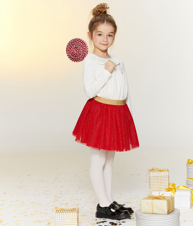 Kinderbluse f&uuml;r M&auml;dchen weiss