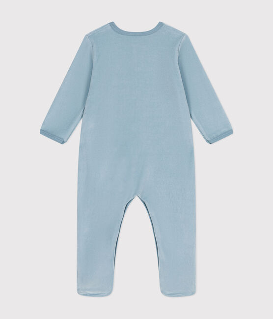 Strampler aus Nicki für Babys blau ENNEIGE