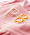 Baby-Latzhose aus Molton. rosa CHARME