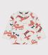 Baby-Sweatshirt aus Molton mit Tierprint