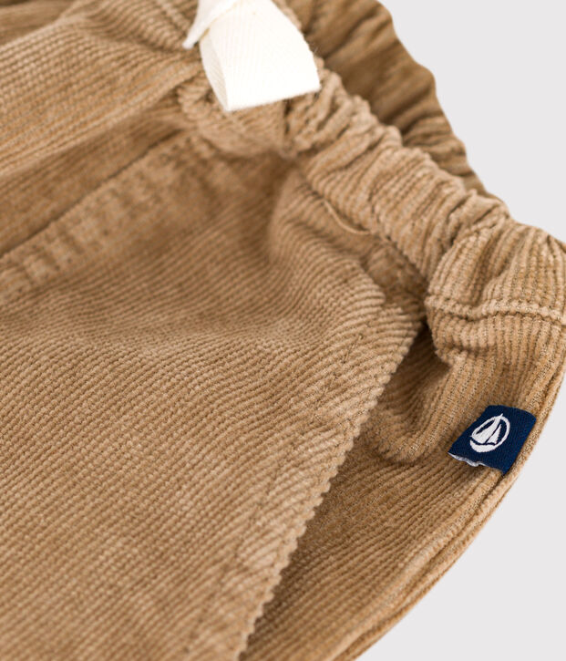 Baby-Hose aus einfarbigem Fein-Cord beige