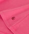 Damen-T-Shirt L'Iconique aus einfarbiger Baumwolle rosa PEONIA