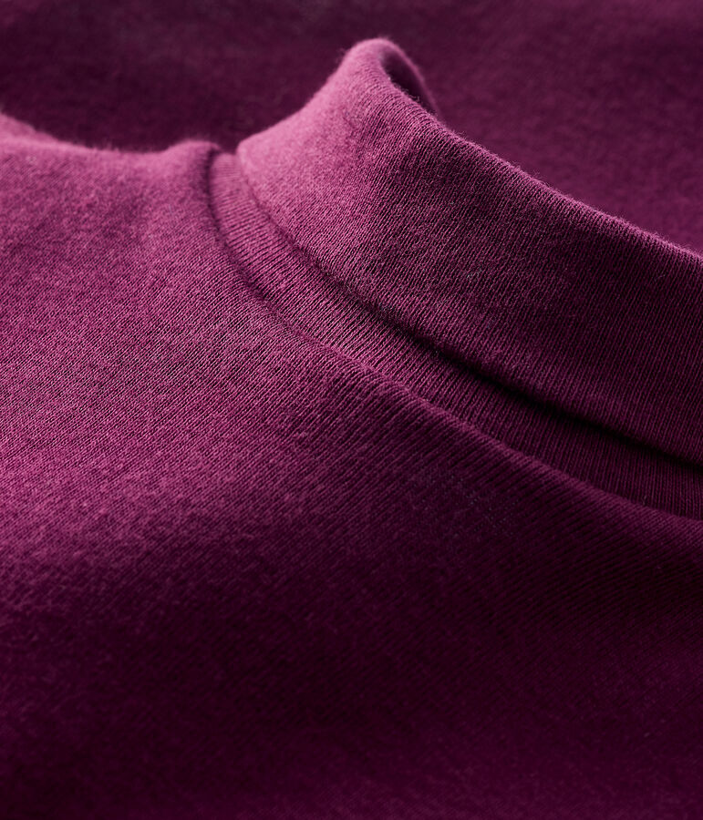 Lang&auml;rmeliger Baby-Body mit Rollkragen violett