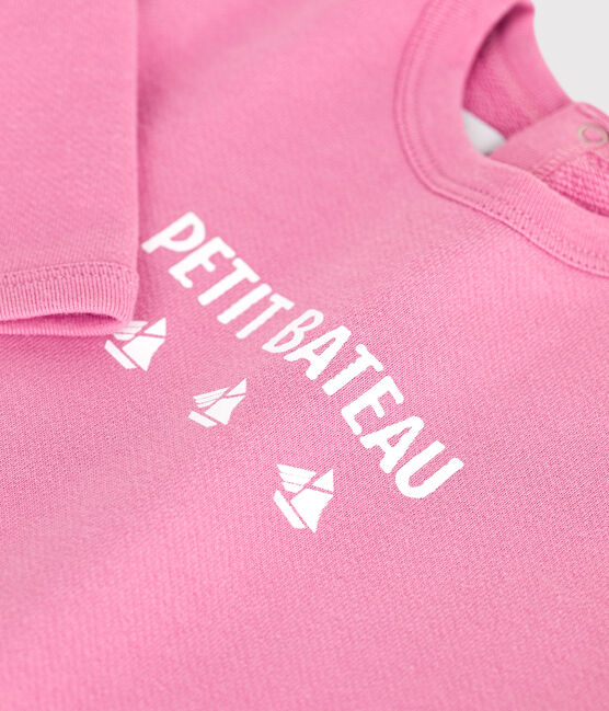 Baby-Sweatshirt aus Baumwolle mit Petit Bateau Vintage-Motiv BOUDOIR