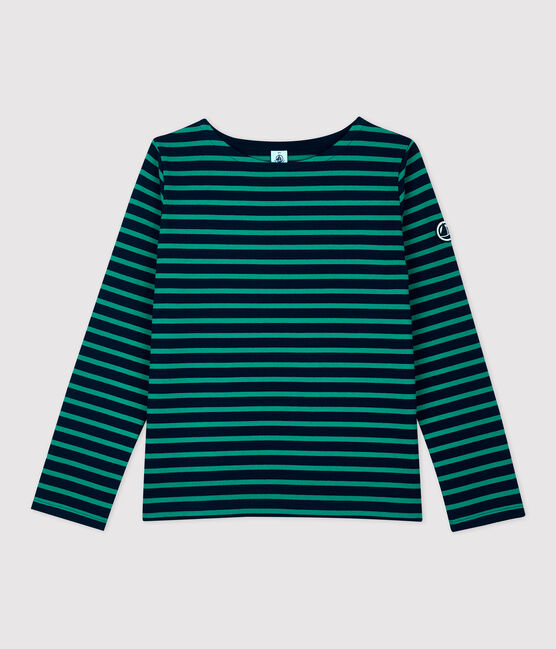 Klassisches Baumwoll-Marineshirt Damen blau SMOKING/ PIVERT
