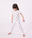 Kinder-Pyjama aus Baumwolle mit Blumenmotiv