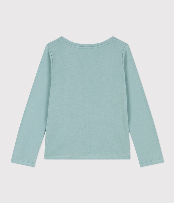 Langärmeliges T-Shirt aus Baumwolle für Kinder/Mädchen grün PAUL