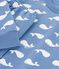 Kinder-Pyjama aus Molton mit Walmotiv blau/weiss