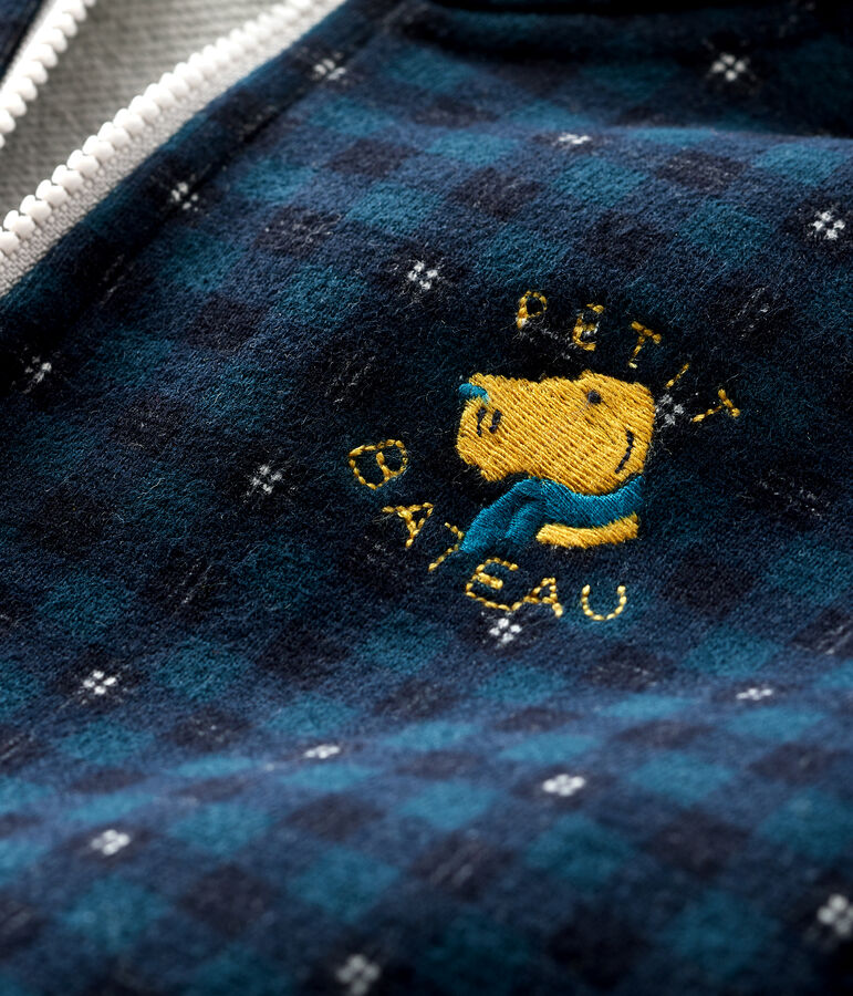 Baby-Kapuzensweatshirt f&uuml;r Jungen blau/vielfarbig