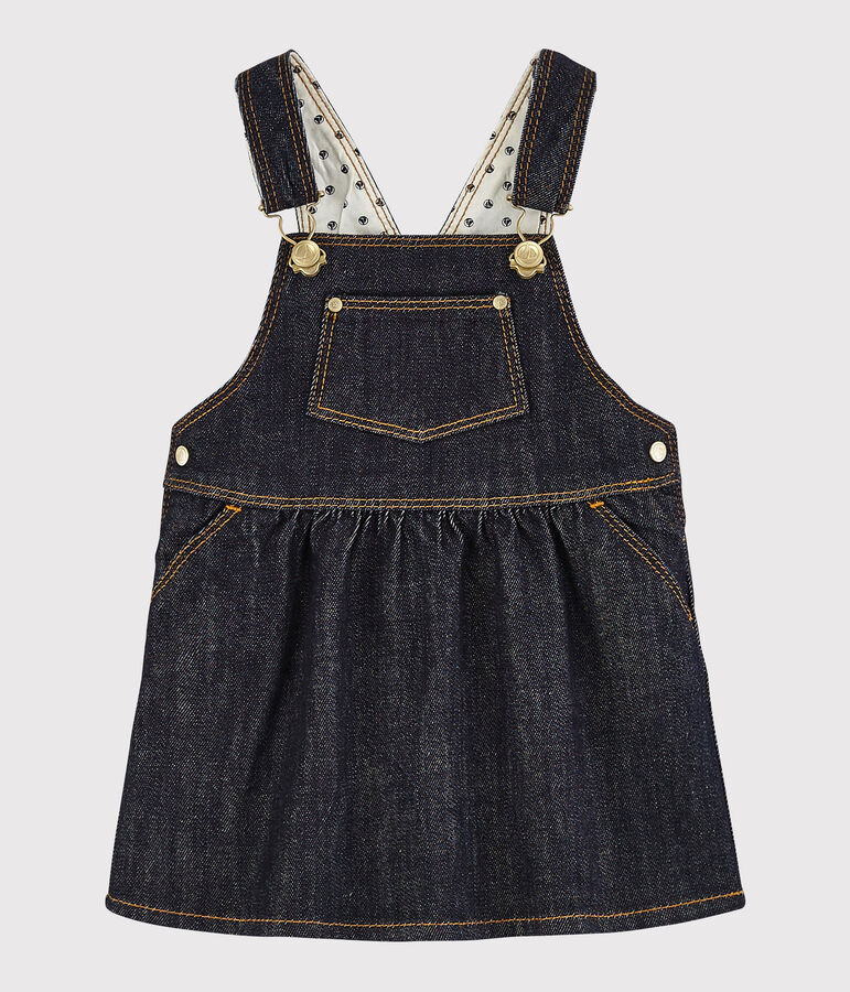 Baby-Jeanslatzkleid M&auml;dchen blau
