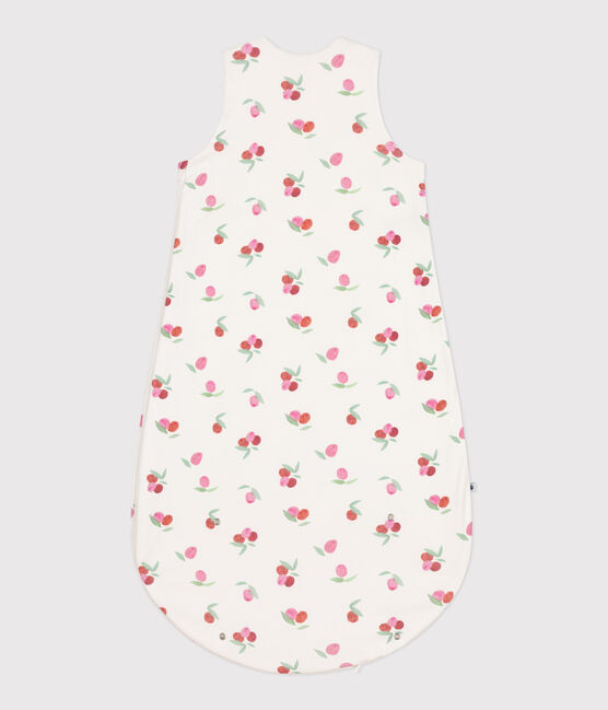Babyschlafsack aus Baumwolle mit Blumenmotiv TOG-Wert 1 weiss MARSHMALLOW/weiss MULTICO