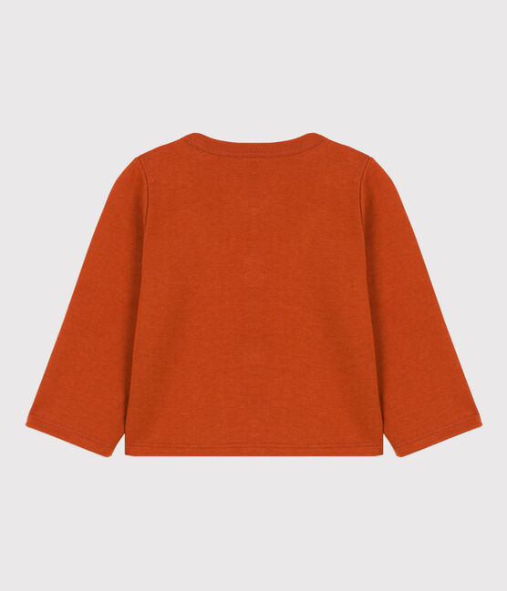 Baby-Cardigan aus dickem, einfarbigem Jersey braun RUSTY
