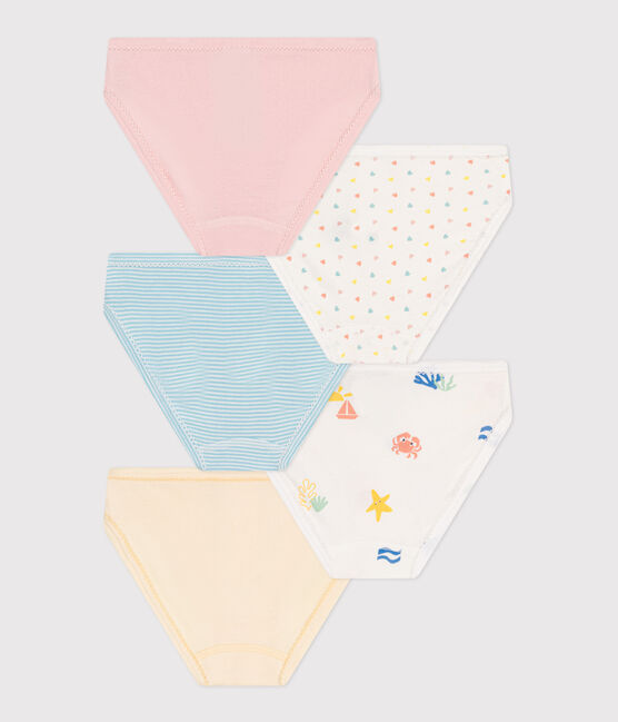 5er-Set Kinder-Slips aus bedruckter Baumwolle variante 1