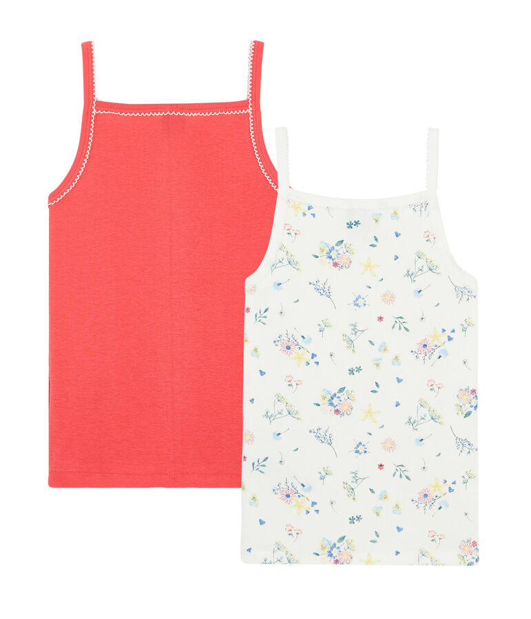 Duo Tr&auml;gerhemden f&uuml;r kleine M&auml;dchen variante 1