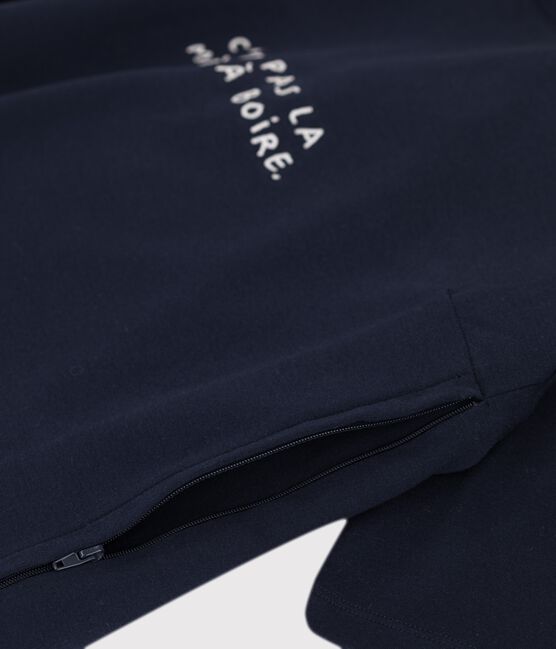 Still-T-Shirt Tajinebanane × Petit Bateau blau SMOKING