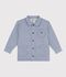 Kinder-Jacke aus Baumwolle mit Streifen blau/weiss