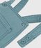 Kurze Baby-Latzhose aus gefärbtem Denim grün BRUT