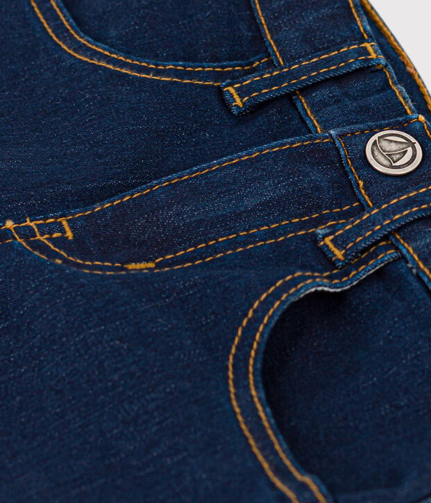 Hose in Slim Fit-Passform aus Denim f&uuml;r Kinder/M&auml;dchen blau