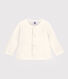Baby-Cardigan aus gestepptem Doppeljersey.