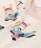 Langärmeliges Baby T-Shirt aus feinem Jersey beige MONTELIMAR/weiss MULTICO