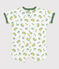 Baby-Kurzoverall aus Baumwolle mit Surf-Motiven. weiss MARSHMALLOW/weiss MULTICO