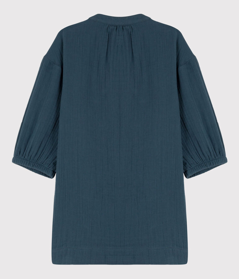 Lang&auml;rmeliges Kinderkleid aus Baumwollgaze f&uuml;r M&auml;dchen DUCKY