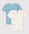 2er-Set kurzärmelige T-Shirts aus Bio-Baumwolle mit buntem Sternen-Motiv für Jungen variante 1