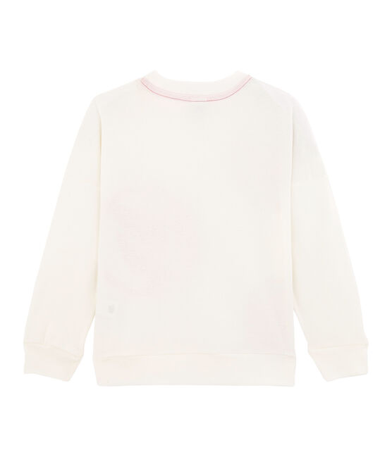 Kinder-Sweatshirt für Jungen - Mädchen weiss MARSHMALLOW/gelb EBLOUIS